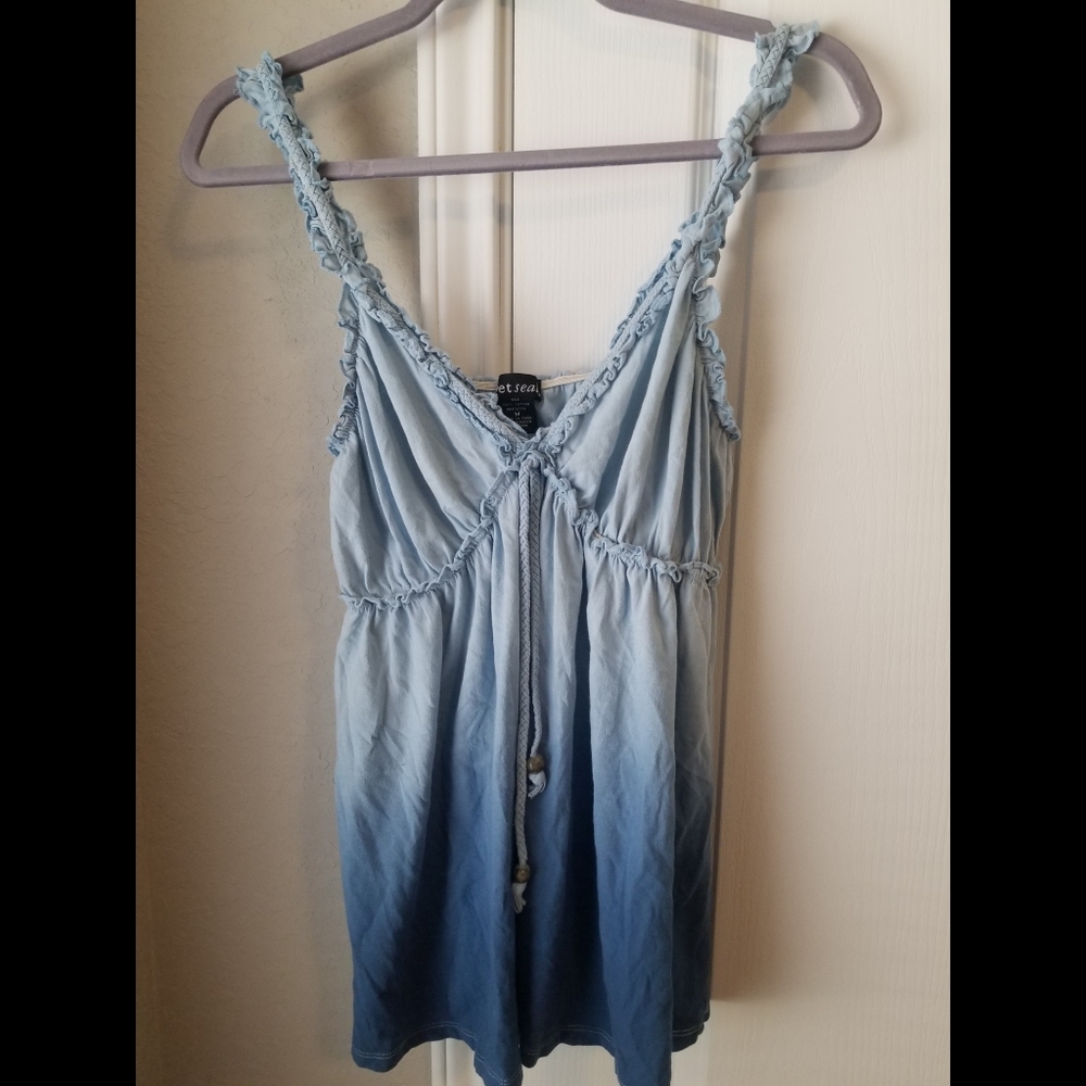 Wet Seal Medium Blue Ombre Tank Top